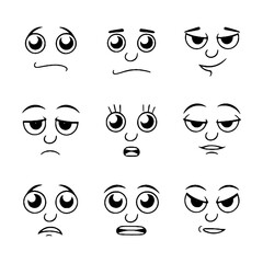 set of cartoon eyes