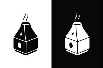 Humidifier icon flat icon vector on White Background Vector Art Illustration on white background.