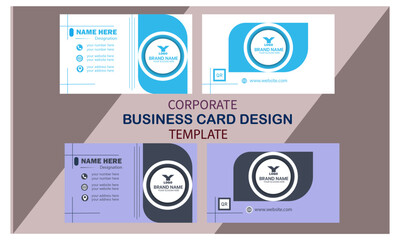 Creative design template business card 