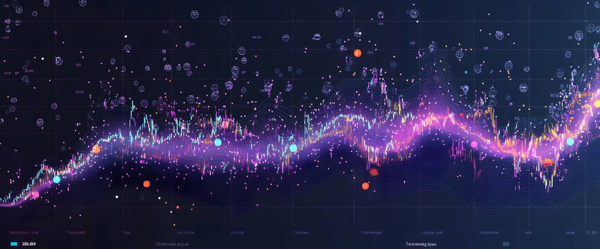 Crisp scatter plot showing financial market growth