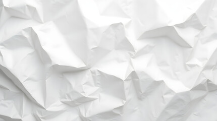 Obraz premium Textured White Crumpled Paper Background: High Resolution Abstract Image, Wrinkled Fabric Texture, Minimalist Design