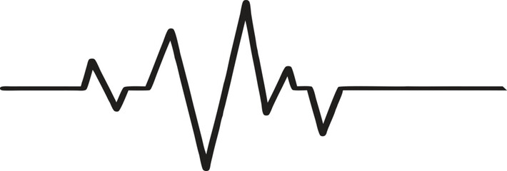 Heartbeat Line Vector Pattern for Medical Designs, Heart beat pulse icon vector. Heart cardiogram line icon, n white background. Pulse, ecg, ekg, hertbeat, graph concept. Vector