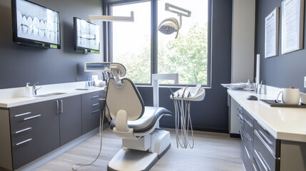  Modern Dental Clinic &ndash; Equipment, Chair, and Accessories in a Professional Setting