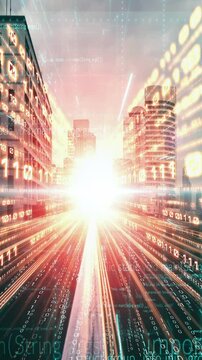 Software development, application programming code and tacit computer coding . Concept of smart digital transformation and technology disruption that changes global trends in new information era .