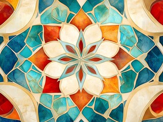 abstract background in Arab colors and patterns for Arab American Heritage Month