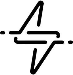 illustration of a black and white icon