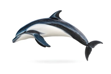 Dolphin Isolated on White Background.
