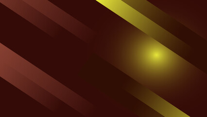 Abstract sleek dark brown and yellow gradient bars background design