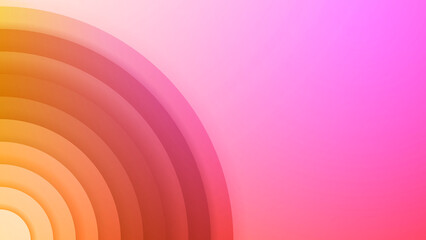 Abstract soft multicolor gradient with circular shapes background design
