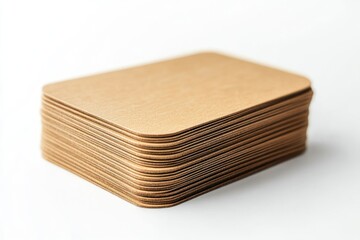 Kraft Paper Business Cards Blank Stack for Printing