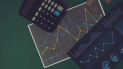 Growth graph of business. Successful business, growth strategy and achieving goals with the rising arrow