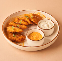 Louisiana Cajun Fried Fish side angle for restaurant menu
