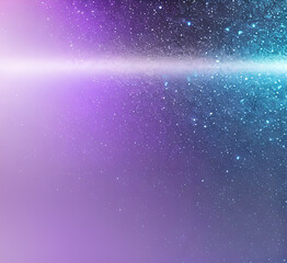 Lights blue and red high speed effect motion blur night.Futuristic neon light line trails. bright sparkling background.Purple glowing wave swirl, impulse cable lines.Long time exposure.generative ai