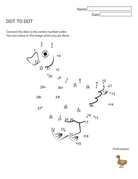 Dot-to-Dot Activity Sheets