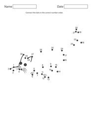 Fototapeta premium Dot-to-Dot Activity Sheets