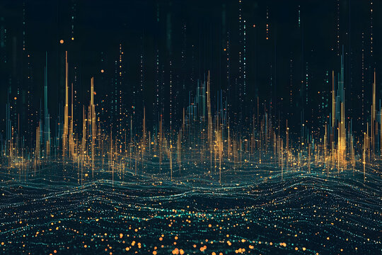 Minimalist scatter plot showcasing positive stock trends