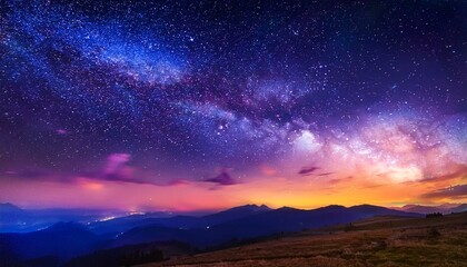 Fototapeta premium colorful night sky