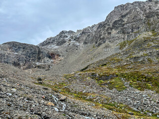 Argentina, Ushuaia - 2023, February: trail in the mountains, way to Vinciguerra 