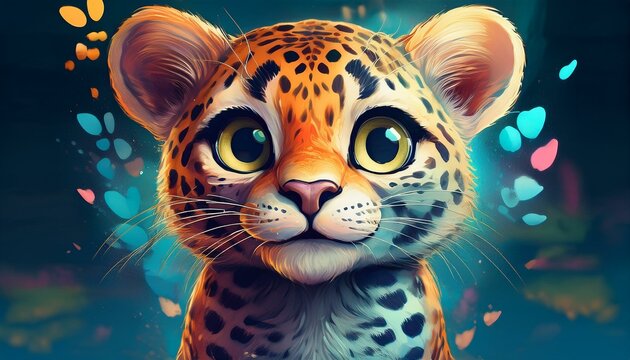 Abstrakter Leopard
