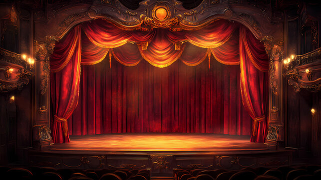 stage ornate theater