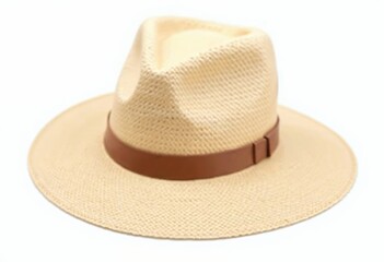Straw hat isolated on white background