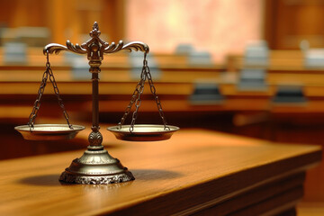 Decorative Scales of Justice 
