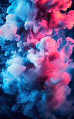 Fototapeta premium Neon Smoke Vibrant and Mysterious Atmosphere