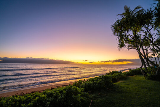 sunset on the beach Maui
