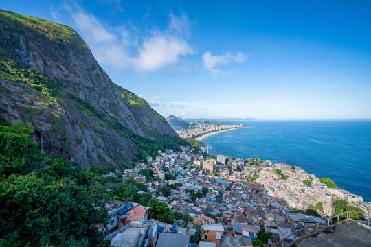 View from Vidigal Favela Rio De Janeiro