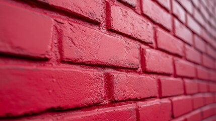 Obraz premium Brick wall with red brick, red brick background.