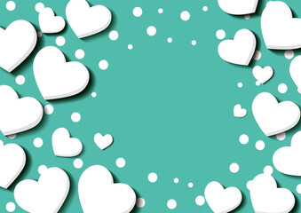 Playful Valentine Background with Polka Dots - Ideal for Greeting Cards and Social Media Posts