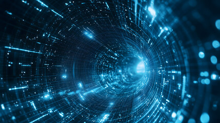 Cosmic Arc Backdrop With Starry Elements Creates an Enchanting Atmosphere in a Digital Space. Generative AI