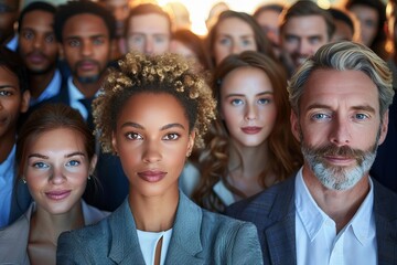 Fototapeta premium Business Professionals from Various Backgrounds Bridging the Gap in Meetings