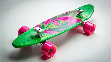 Abstract Art on Skateboard Deck