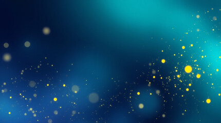 Black dark blue green emerald petrol teal lime yellow white abstract background, smooth gradient of dark blue merging into emerald with specks of neon yellow