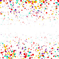 Colorful confetti funny party card