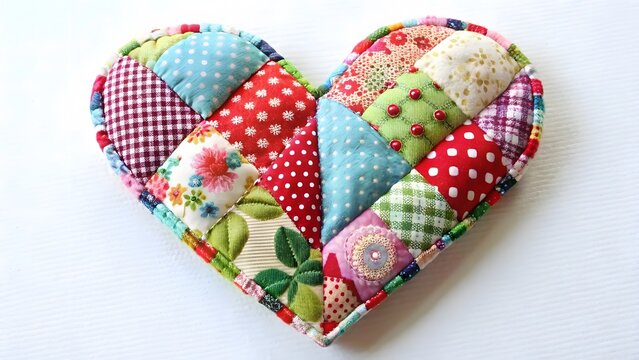 Patchwork Heart Handmade Craft