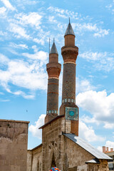 Cifte Minareli Medrese (Double Minaret Thelogical Schools). The structure is located at the city...