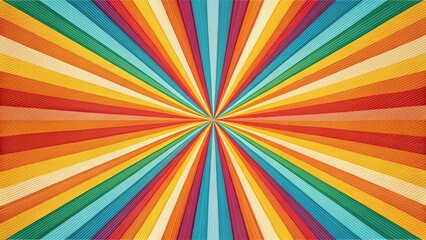 1970s Abstract Stripes - Retro Background Design