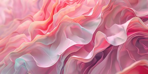 Fototapeta premium abstract waveform texture silk in soft pink background