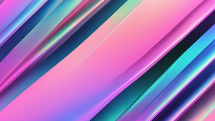 Fototapeta premium A holographic gradient with shifting colors between pink, blue, and green, shimmering effect, ultra-smooth surface