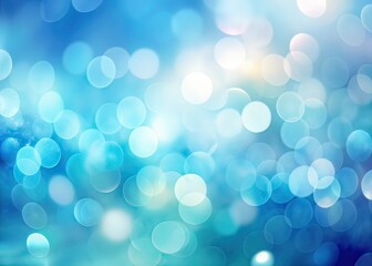 Fototapeta premium Abstract Pale Blue & White Background, Left Subject Focus