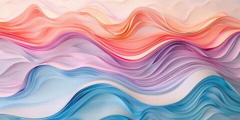 soft pastel colorful waves texture background