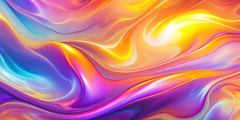 Obraz premium Abstract Rainbow Silhouette, Gradient Background, Poster Design