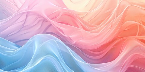 Fototapeta premium soft pastel colorful waves texture background