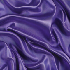 Fototapeta premium Purple silk fabric draped elegantly on a surface, soft folds and subtle sheen, studio background, for textile design