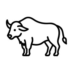Büffel Bison Symbol 