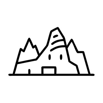 Berg H&uuml;gel Goldmine Symbol 