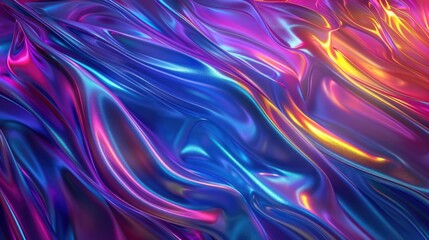 Fototapeta premium holographic colorful glass plastic shapes