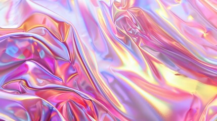 Obraz premium holographic colorful glass plastic shapes